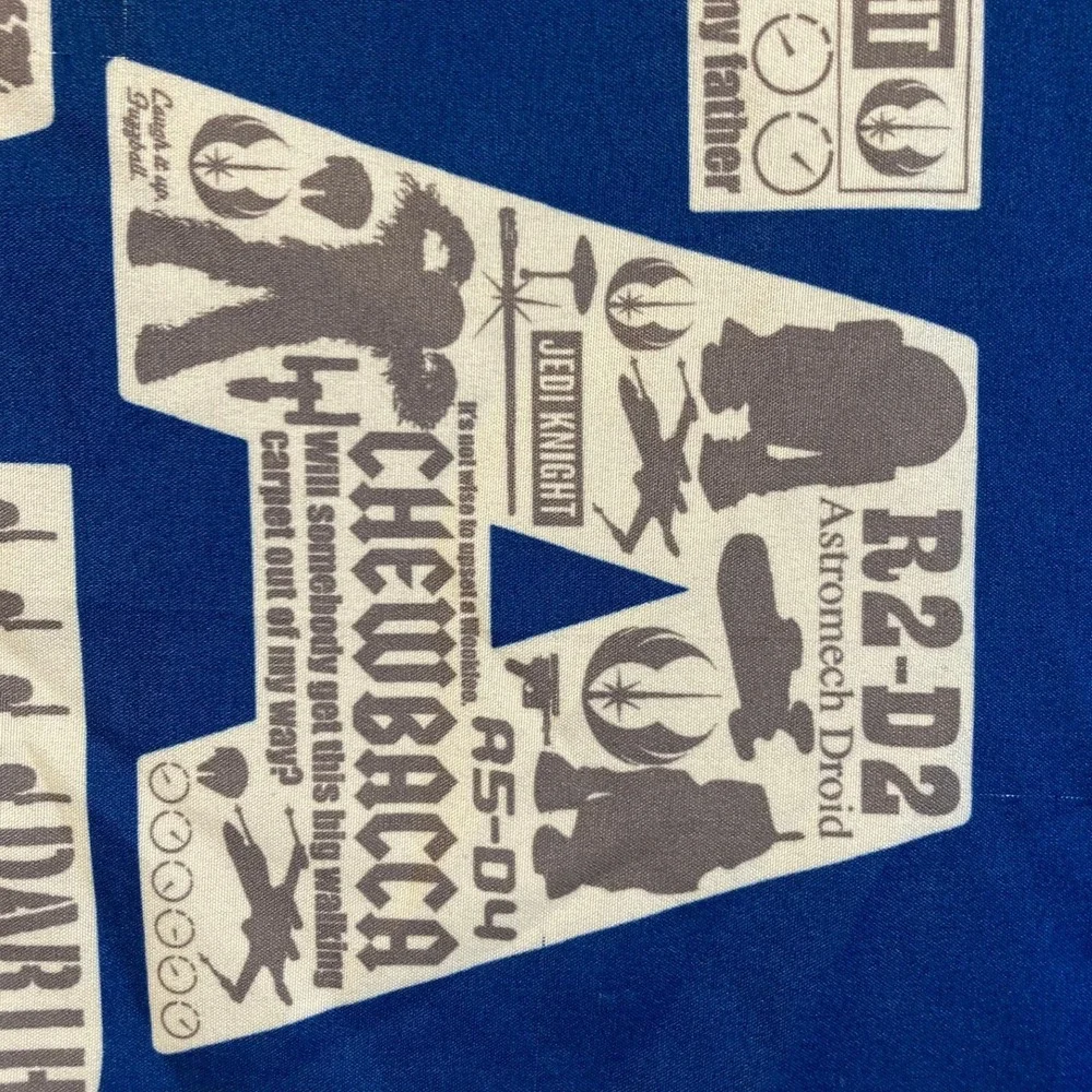 Star Wars Kohls Collection Blue Blueprint Sheet and One Pillowcase Set